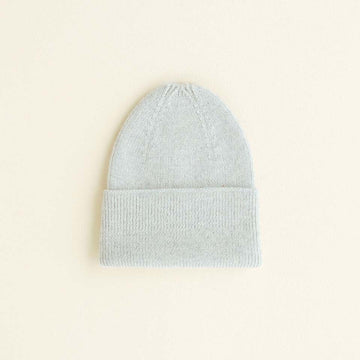 Beanie Fonzie Newborn - Light grey - Hvid